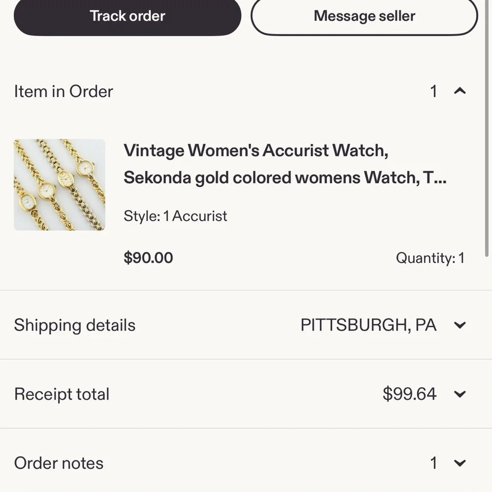 Gold Women's Watch - Picture 6 of 7